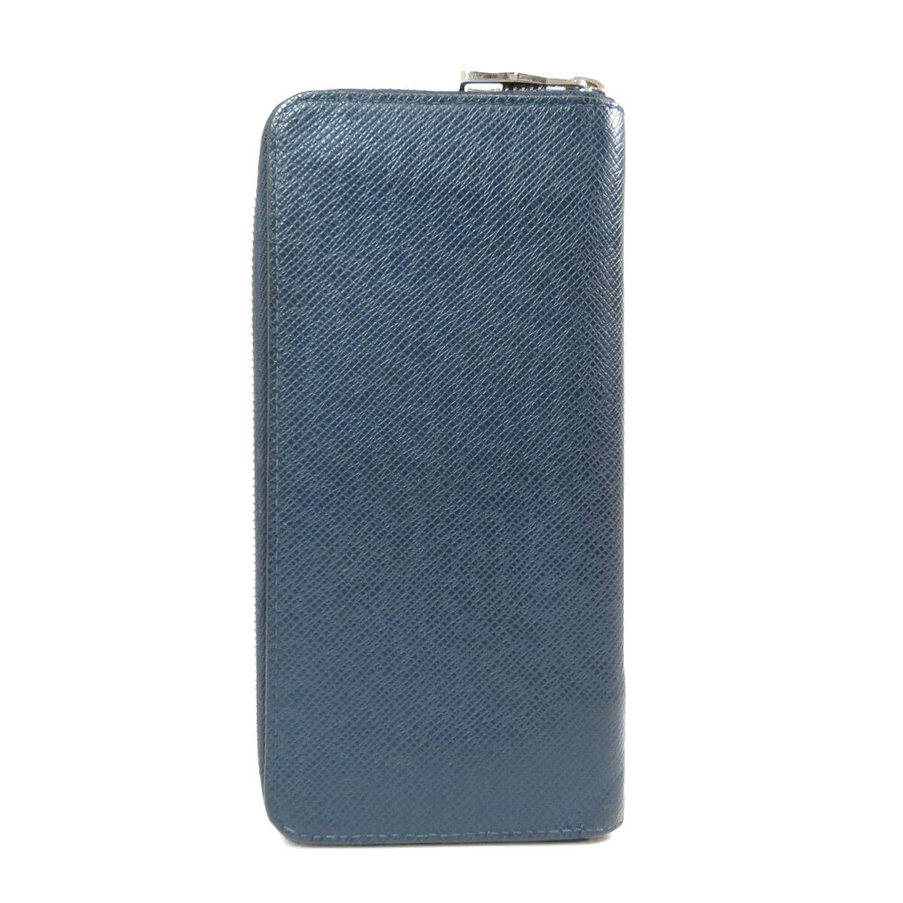 Louis Vuitton Vertical Wallet Zippy Leather Long Taiga Wallet Black